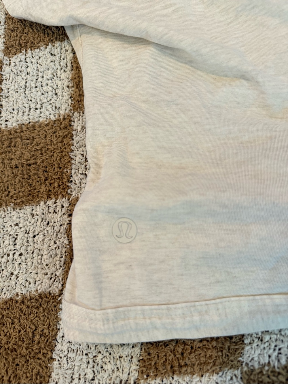Lululemon Cream Align Wrapped Crop Top - Picture 2 of 5